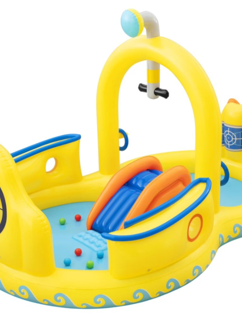 Bluescape Submarine Kids Inflatable Water Play Center and Kiddie Pool